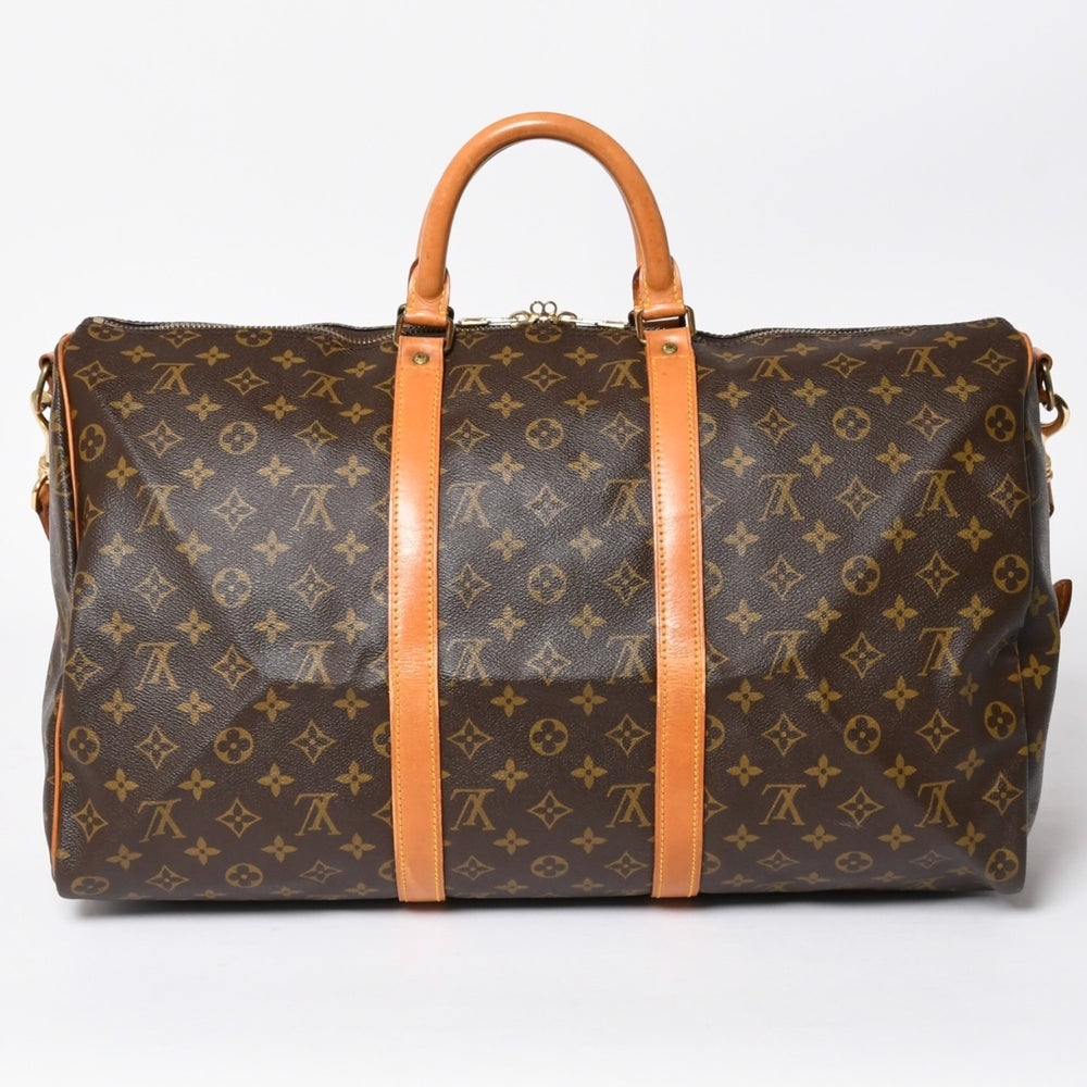 LOUIS VUITTON ルイヴィトン モノグラム キーポルバンドリエール50 ブラウン M41416 ボストンバッグ 美品 中古 4a006490