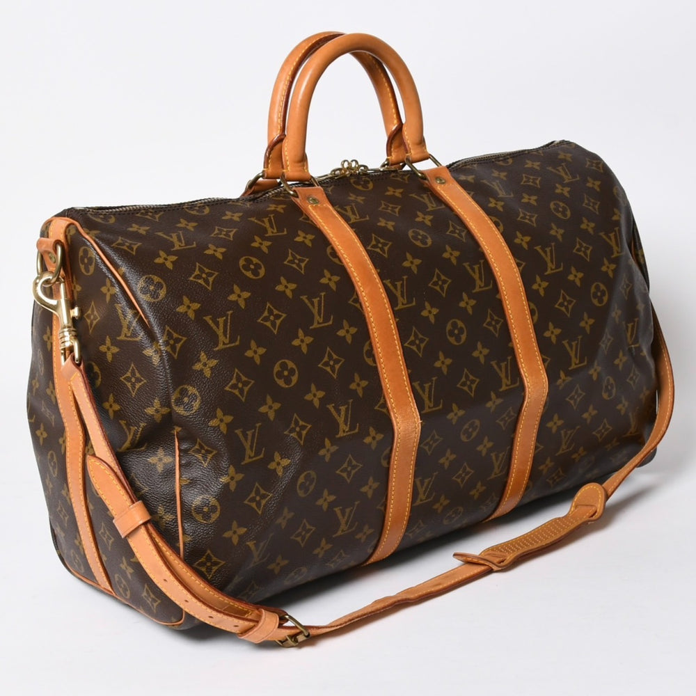 LOUIS VUITTON ルイヴィトン モノグラム キーポルバンドリエール50 ブラウン M41416 ボストンバッグ 美品 中古 4a006490