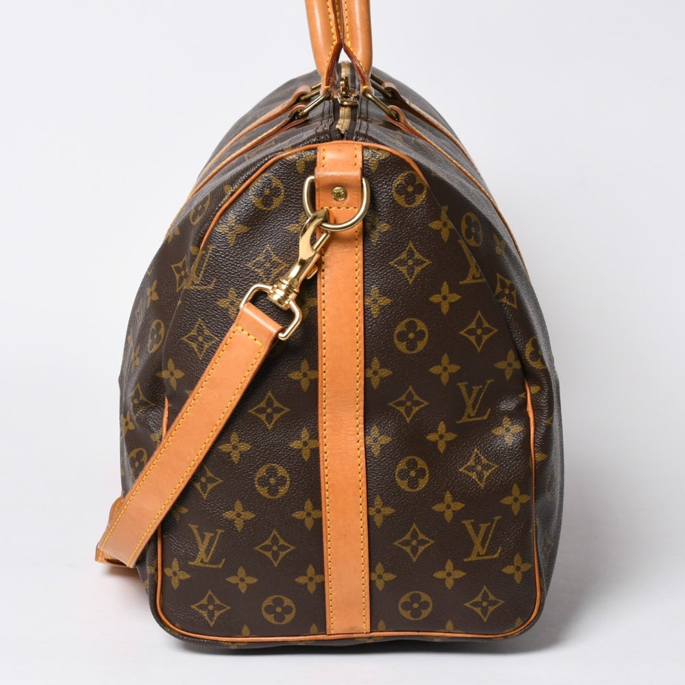 LOUIS VUITTON ルイヴィトン モノグラム キーポルバンドリエール50 ブラウン M41416 ボストンバッグ 美品 中古 4a006490