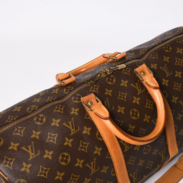 LOUIS VUITTON ルイヴィトン モノグラム キーポルバンドリエール50 ブラウン M41416 ボストンバッグ 美品 中古 4a006490