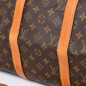 LOUIS VUITTON ルイヴィトン モノグラム キーポルバンドリエール50 ブラウン M41416 ボストンバッグ 美品 中古 4a006490