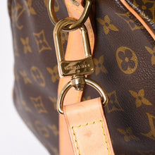 Load the image into the gallery viewer. 極美品 LOUIS VUITTON ルイヴィトン モノグラム キーポルバンドリエール55 2WAY ボストンバック M41414 ブラウン キャンバス 中古 4a006488