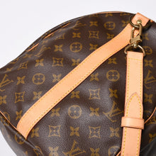 Load the image into the gallery viewer. 極美品 LOUIS VUITTON ルイヴィトン モノグラム キーポルバンドリエール55 2WAY ボストンバック M41414 ブラウン キャンバス 中古 4a006488