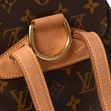 画像をギャラリービューアに読み込む, 極美品 LOUIS VUITTON ルイヴィトン モンスリMM バックパック M51136 ブラウン モノグラム PVC ゴールド金具 中古 4a006492