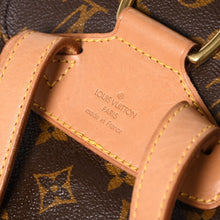 画像をギャラリービューアに読み込む, 極美品 LOUIS VUITTON ルイヴィトン モンスリMM バックパック M51136 ブラウン モノグラム PVC ゴールド金具 中古 4a006492