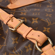 画像をギャラリービューアに読み込む, 極美品 LOUIS VUITTON ルイヴィトン モンスリMM バックパック M51136 ブラウン モノグラム PVC ゴールド金具 中古 4a006492