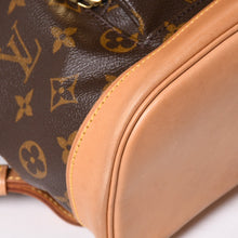 画像をギャラリービューアに読み込む, 極美品 LOUIS VUITTON ルイヴィトン モンスリMM バックパック M51136 ブラウン モノグラム PVC ゴールド金具 中古 4a006492