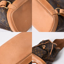画像をギャラリービューアに読み込む, 極美品 LOUIS VUITTON ルイヴィトン モンスリMM バックパック M51136 ブラウン モノグラム PVC ゴールド金具 中古 4a006492
