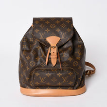 画像をギャラリービューアに読み込む, 極美品 LOUIS VUITTON ルイヴィトン モンスリMM バックパック M51136 ブラウン モノグラム PVC ゴールド金具 中古 4a006492