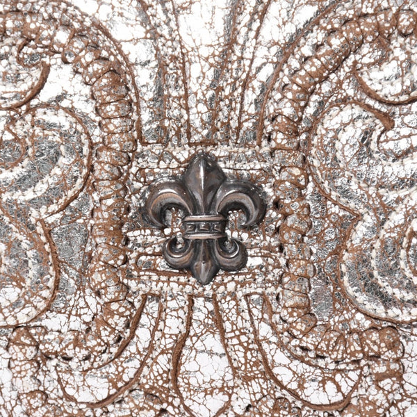 CHROME HEARTS クロムハーツ BSフレア クラッチバッグ フラットバッグ シルバー925 メタリックシルバー金具 良品 中古 4a006473