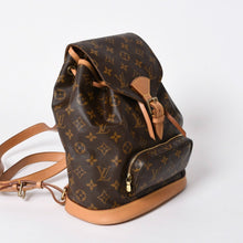 画像をギャラリービューアに読み込む, 極美品 LOUIS VUITTON ルイヴィトン モンスリMM バックパック M51136 ブラウン モノグラム PVC ゴールド金具 中古 4a006492