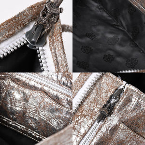CHROME HEARTS クロムハーツ BSフレア クラッチバッグ フラットバッグ シルバー925 メタリックシルバー金具 良品 中古 4a006473