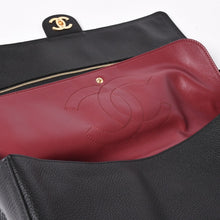 Load the image into the gallery viewer. 新品未使用 26年 CHANEL シャネル マキシハンドバッグ ランダム番台 AS6231 ココマーク グレインカーフスキン ブラック ゴールド金具 中古 4a006556