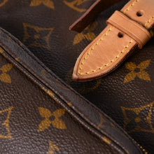 画像をギャラリービューアに読み込む, 極美品 LOUIS VUITTON ルイヴィトン モンスリMM バックパック M51136 ブラウン モノグラム PVC ゴールド金具 中古 4a006492