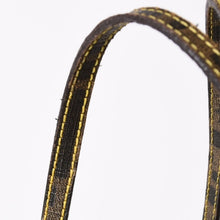 Load the image into the gallery viewer. 極美品 FENDI フェンディ ズッカ柄 トートバッグ AT23605 ホログラムシール付き PVC ブラウン イエロー ゴールド金具 中古 4a006494