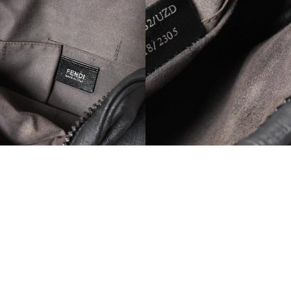 極美品 FENDI フェンディ ズッカ FFロゴ クロスボディ ショルダーバッグ 7VA232 PVC ブラック ブラックメタル金具 中古 4a006498