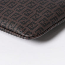 将图片加载到图库查看器中。 極美品 FENDI フェンディ ズッキーノ ショルダーバッグ FFロゴ イタリア製 PVC ブラウン ゴールド金具 中古 4a006501