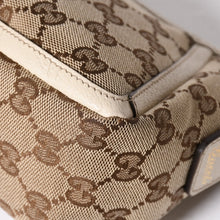 画像をギャラリービューアに読み込む, 極美品 GUCCI グッチ アビー ワンショルダーバッグ 130939 GGキャンバス レザー ベージュ アイボリー ゴールド金具 中古 4a006507