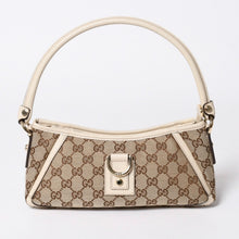 画像をギャラリービューアに読み込む, 極美品 GUCCI グッチ アビー ワンショルダーバッグ 130939 GGキャンバス レザー ベージュ アイボリー ゴールド金具 中古 4a006507