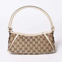 画像をギャラリービューアに読み込む, 極美品 GUCCI グッチ アビー ワンショルダーバッグ 130939 GGキャンバス レザー ベージュ アイボリー ゴールド金具 中古 4a006507