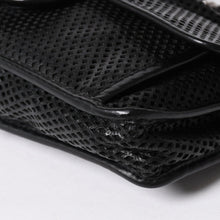 将图片加载到图库查看器中。 極美品 CHANEL シャネル フレンチリビエラ パンチング Sフラップ Sチェーンチェーンショルダーバッグ ブラック カーフ ココマーク シルバー金具 シリアル不鮮明 中古 4a006451