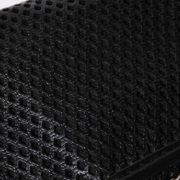 極美品 CHANEL シャネル フレンチリビエラ パンチング Sフラップ Sチェーンチェーンショルダーバッグ ブラック カーフ ココマーク シルバー金具 シリアル不鮮明 中古 4a006451