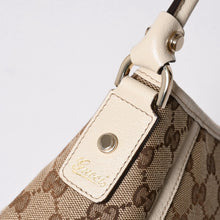 画像をギャラリービューアに読み込む, 極美品 GUCCI グッチ アビー ワンショルダーバッグ 130939 GGキャンバス レザー ベージュ アイボリー ゴールド金具 中古 4a006507