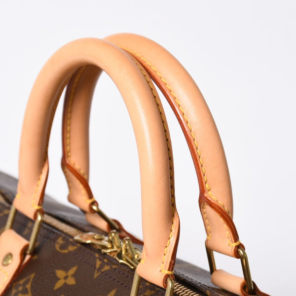新品同様品 LOUIS VUITTON ルイヴィトン モノグラム キーポルバンドリエール55 2WAY ボストンバック M41414 ブラウン キャンバス 中古 4a006510
