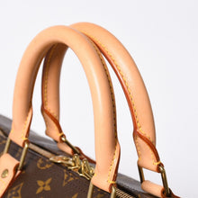 Load the image into the gallery viewer. 新品同様品 LOUIS VUITTON ルイヴィトン モノグラム キーポルバンドリエール55 2WAY ボストンバック M41414 ブラウン キャンバス 中古 4a006510