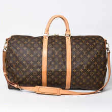 画像をギャラリービューアに読み込む, 極美品 LOUIS VUITTON ルイヴィトン モノグラム キーポルバンドリエール55 2WAY ボストンバック M41414 ブラウン キャンバス 中古 4a006511