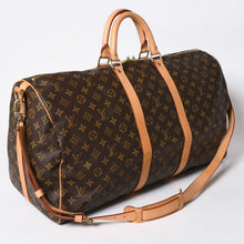 画像をギャラリービューアに読み込む, 極美品 LOUIS VUITTON ルイヴィトン モノグラム キーポルバンドリエール55 2WAY ボストンバック M41414 ブラウン キャンバス 中古 4a006511