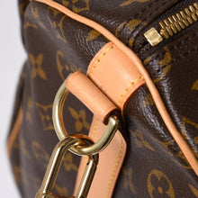 Load the image into the gallery viewer. 新品同様品 LOUIS VUITTON ルイヴィトン モノグラム キーポルバンドリエール55 2WAY ボストンバック M41414 ブラウン キャンバス 中古 4a006510