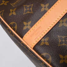 Load the image into the gallery viewer. 新品同様品 LOUIS VUITTON ルイヴィトン モノグラム キーポルバンドリエール55 2WAY ボストンバック M41414 ブラウン キャンバス 中古 4a006510