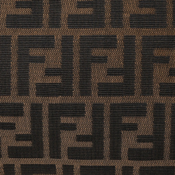 FENDI フェンディ ハンドバッグ トートバッグ ズッカ柄 キャンバス レザー ブラウン シルバー金具 美品 中古 4a006513