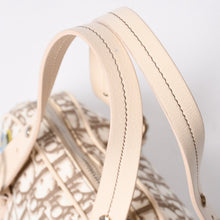 将图片加载到图库查看器中。 極美品 CHRISTIAN DIOR クリスチャンディオール トロッター フラワー刺繍 ミニボストンバッグ ガリアーノ期 ベージュ マルチカラー コットンキャンバス 中古 4a006397
