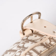 将图片加载到图库查看器中。 極美品 CHRISTIAN DIOR クリスチャンディオール トロッター フラワー刺繍 ミニボストンバッグ ガリアーノ期 ベージュ マルチカラー コットンキャンバス 中古 4a006397