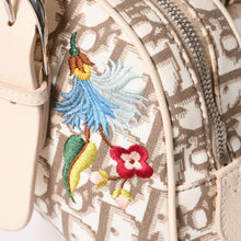 将图片加载到图库查看器中。 極美品 CHRISTIAN DIOR クリスチャンディオール トロッター フラワー刺繍 ミニボストンバッグ ガリアーノ期 ベージュ マルチカラー コットンキャンバス 中古 4a006397