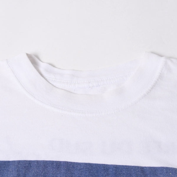 LYON リヨン 98年 フランスワールドカップ Tシャツ 半袖Tシャツ ホワイト ネイビー グリーン 美品 中古 4a006520