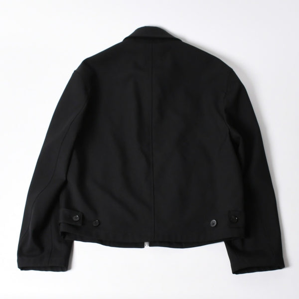 極美品 JIL SANDER ジルサンダー ポリエステル ジャケット J22SW0094 ポリエステル ビスコース シルバー金具 サイズ46 中古 4a006351