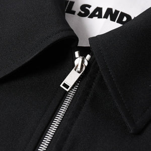 極美品 JIL SANDER ジルサンダー ポリエステル ジャケット J22SW0094 ポリエステル ビスコース シルバー金具 サイズ46 中古 4a006351