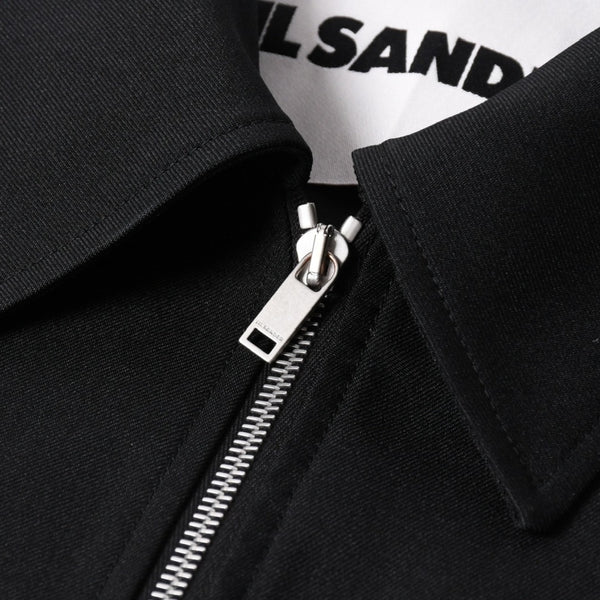 極美品 JIL SANDER ジルサンダー ポリエステル ジャケット J22SW0094 ポリエステル ビスコース シルバー金具 サイズ46 中古 4a006351