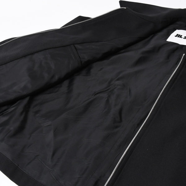 極美品 JIL SANDER ジルサンダー ポリエステル ジャケット J22SW0094 ポリエステル ビスコース シルバー金具 サイズ46 中古 4a006351