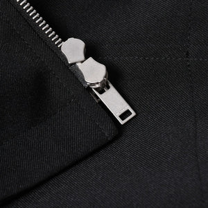 極美品 JIL SANDER ジルサンダー ポリエステル ジャケット J22SW0094 ポリエステル ビスコース シルバー金具 サイズ46 中古 4a006351