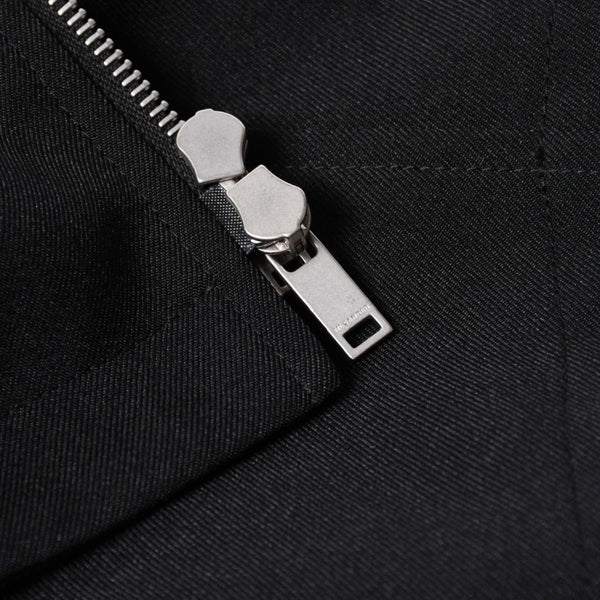 極美品 JIL SANDER ジルサンダー ポリエステル ジャケット J22SW0094 ポリエステル ビスコース シルバー金具 サイズ46 中古 4a006351