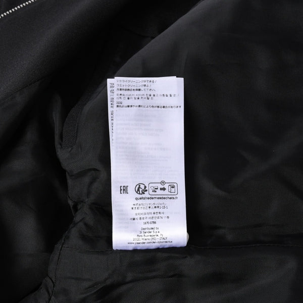 極美品 JIL SANDER ジルサンダー ポリエステル ジャケット J22SW0094 ポリエステル ビスコース シルバー金具 サイズ46 中古 4a006351