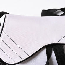 Load the image into the gallery viewer. 極美品 Christian Dior クリスチャンディオール サドルバッグ ショルダーバッグ RU0012 ナイロンキャンバス パテント ガリアーノ期 中古 4a004774