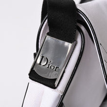 Load the image into the gallery viewer. 極美品 Christian Dior クリスチャンディオール サドルバッグ ショルダーバッグ RU0012 ナイロンキャンバス パテント ガリアーノ期 中古 4a004774
