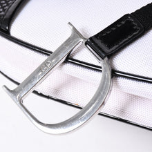 Load the image into the gallery viewer. 極美品 Christian Dior クリスチャンディオール サドルバッグ ショルダーバッグ RU0012 ナイロンキャンバス パテント ガリアーノ期 中古 4a004774