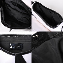Load the image into the gallery viewer. 極美品 Christian Dior クリスチャンディオール サドルバッグ ショルダーバッグ RU0012 ナイロンキャンバス パテント ガリアーノ期 中古 4a004774