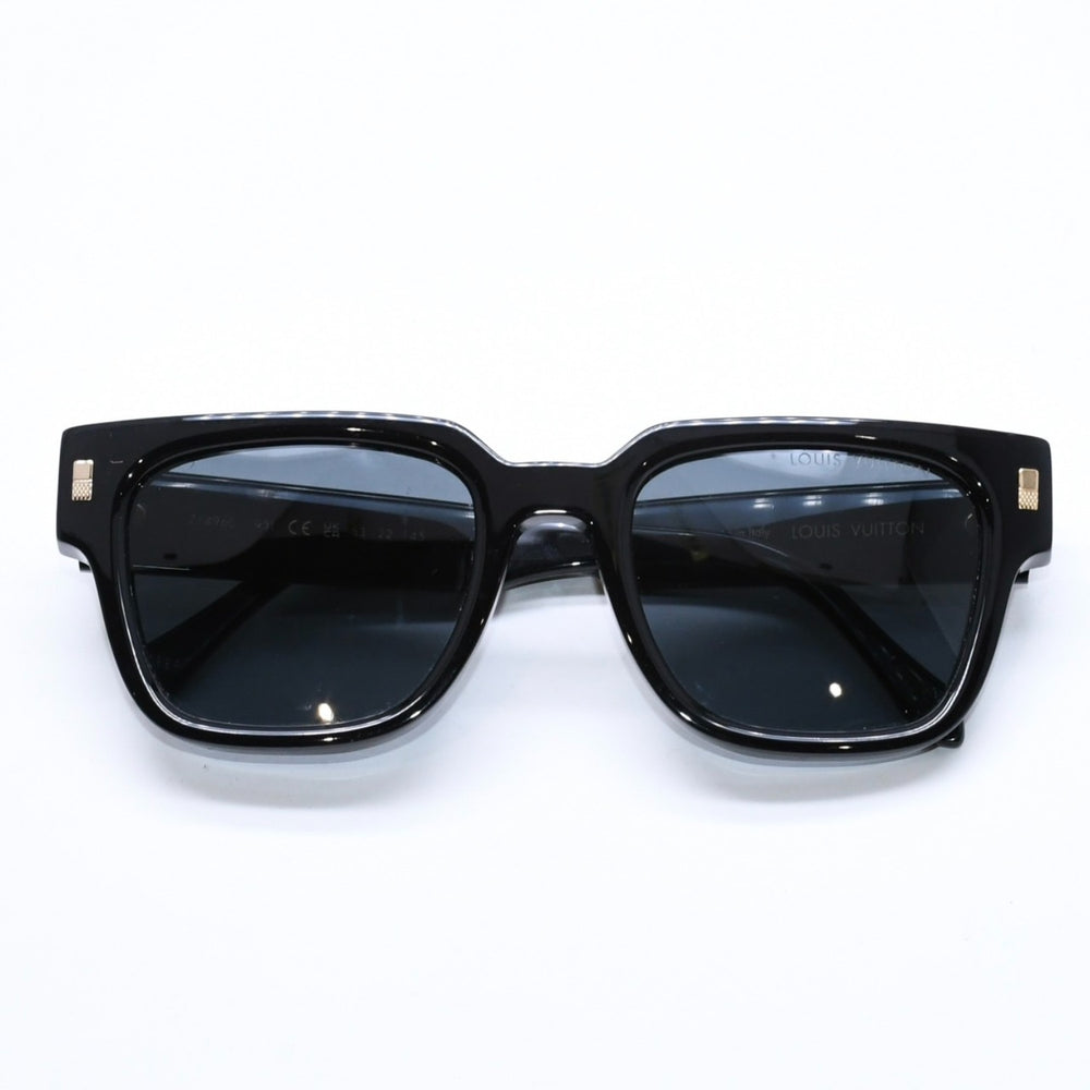 極美品 LOUIS VUITTON ルイヴィトン サングラス アイウェア エスケイプ スクエア Z1496E ブラック サイズ53◻︎22 中古 4a006542